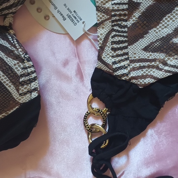 Beach Bunny Tribal Beat NWT MD Animal Print Bikini - Picture 5 of 9